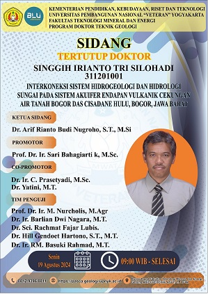 Program Studi Magister & Doktor <br> Jurusan Teknik Geologi